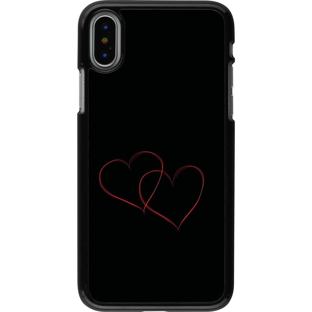 Coque iPhone X / Xs - Valentine 2023 attached heart