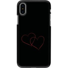 Coque iPhone X / Xs - Valentine 2023 attached heart