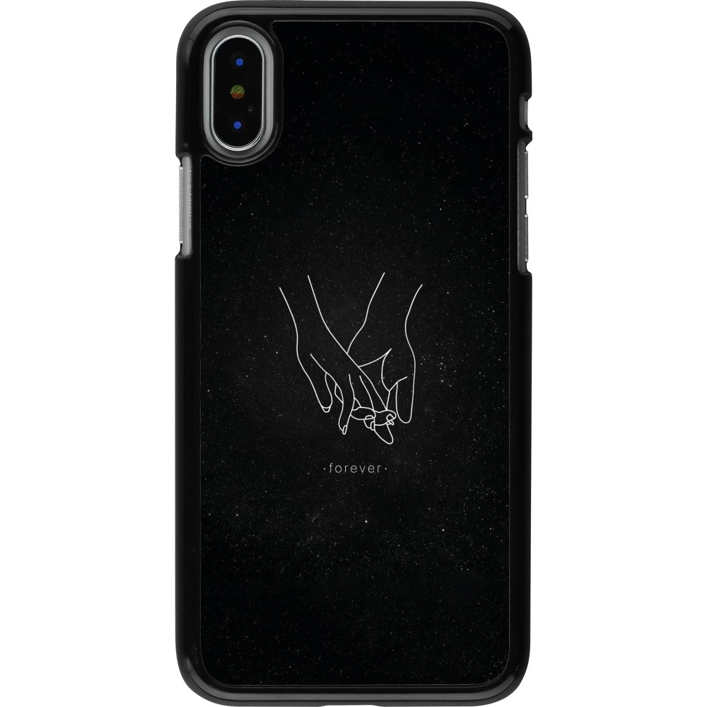 Coque iPhone X / Xs - Valentine 2023 hands forever