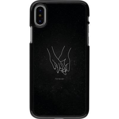 Coque iPhone X / Xs - Valentine 2023 hands forever