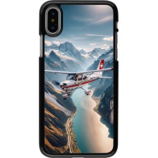 Coque iPhone X / Xs - Vol Alpin Suisse