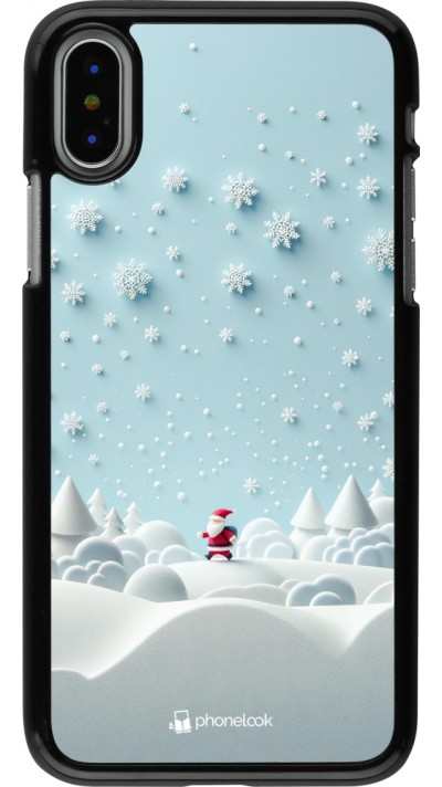 Coque iPhone X / Xs - Noël 2023 Petit Père Flocon