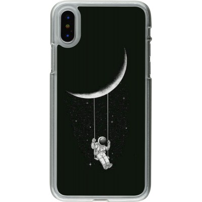 Coque iPhone X / Xs - Plastique transparent Astro balançoire