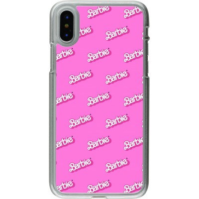 Coque iPhone X / Xs - Plastique transparent Barbie Pattern