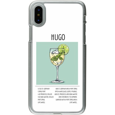 Coque iPhone X / Xs - Plastique transparent Cocktail recette Hugo