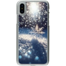 Coque iPhone X / Xs - Plastique transparent Flocon Solaire Éclat