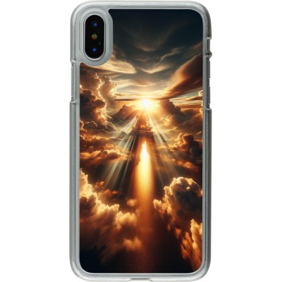 Coque iPhone X / Xs - Plastique transparent Lueur Céleste Zenith