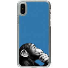 Coque iPhone X / Xs - Plastique transparent Monkey Pop Art