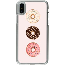 Coque iPhone X / Xs - Plastique transparent Spring 23 donuts