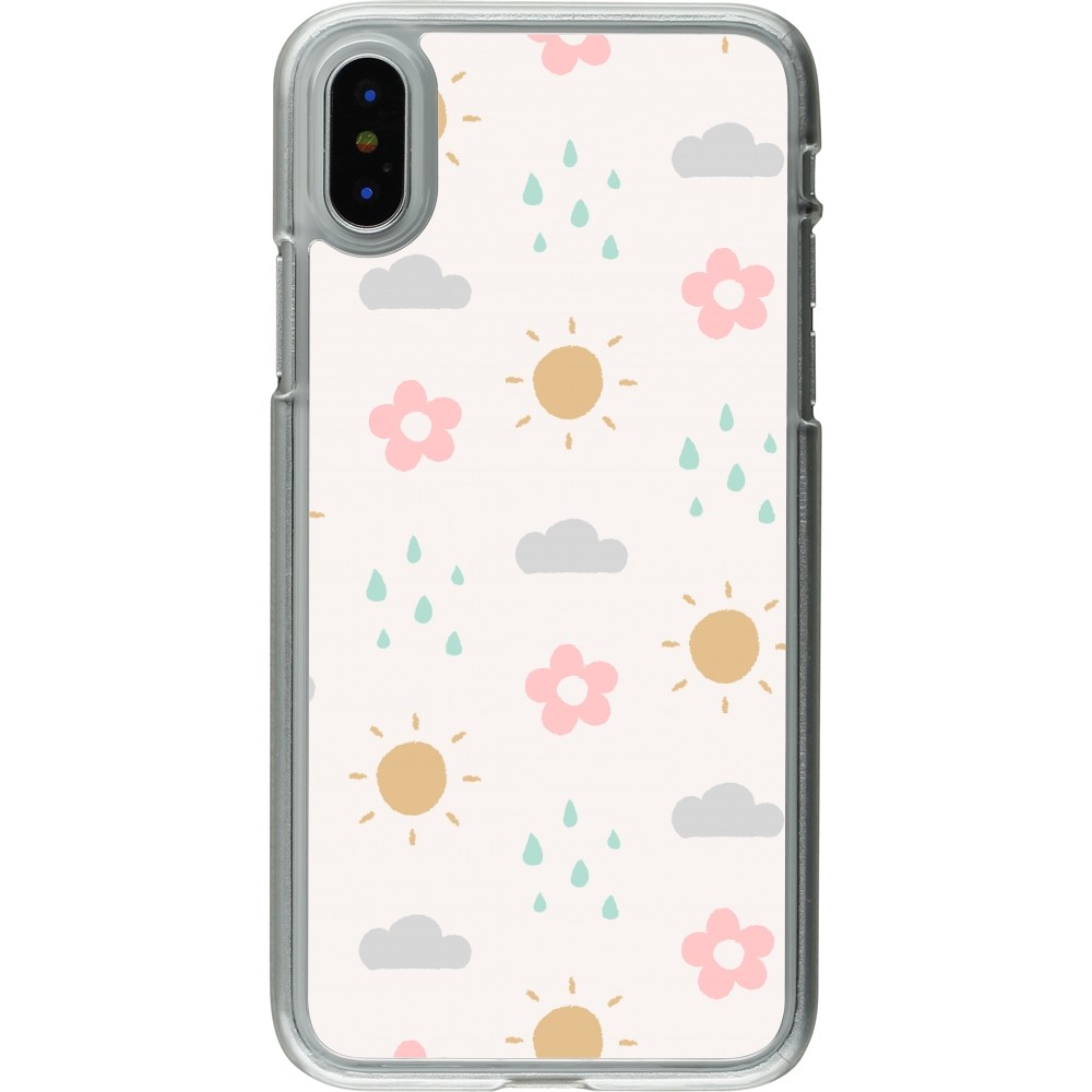 Coque iPhone X / Xs - Plastique transparent Spring 23 weather