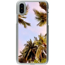 Coque iPhone X / Xs - Plastique transparent Summer 2023 palm tree vibe