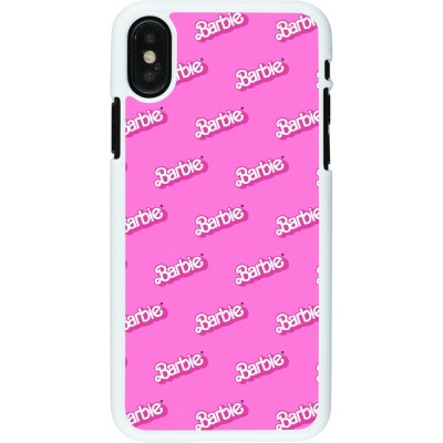 Coque iPhone X / Xs - Plastique blanc Barbie Pattern