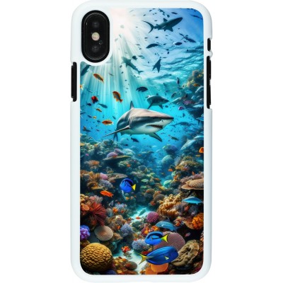 Coque iPhone X / Xs - Plastique blanc Bora Bora Mer et Merveilles