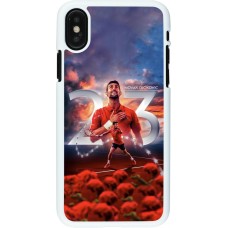 Coque iPhone X / Xs - Plastique blanc Djokovic 23 Grand Slam