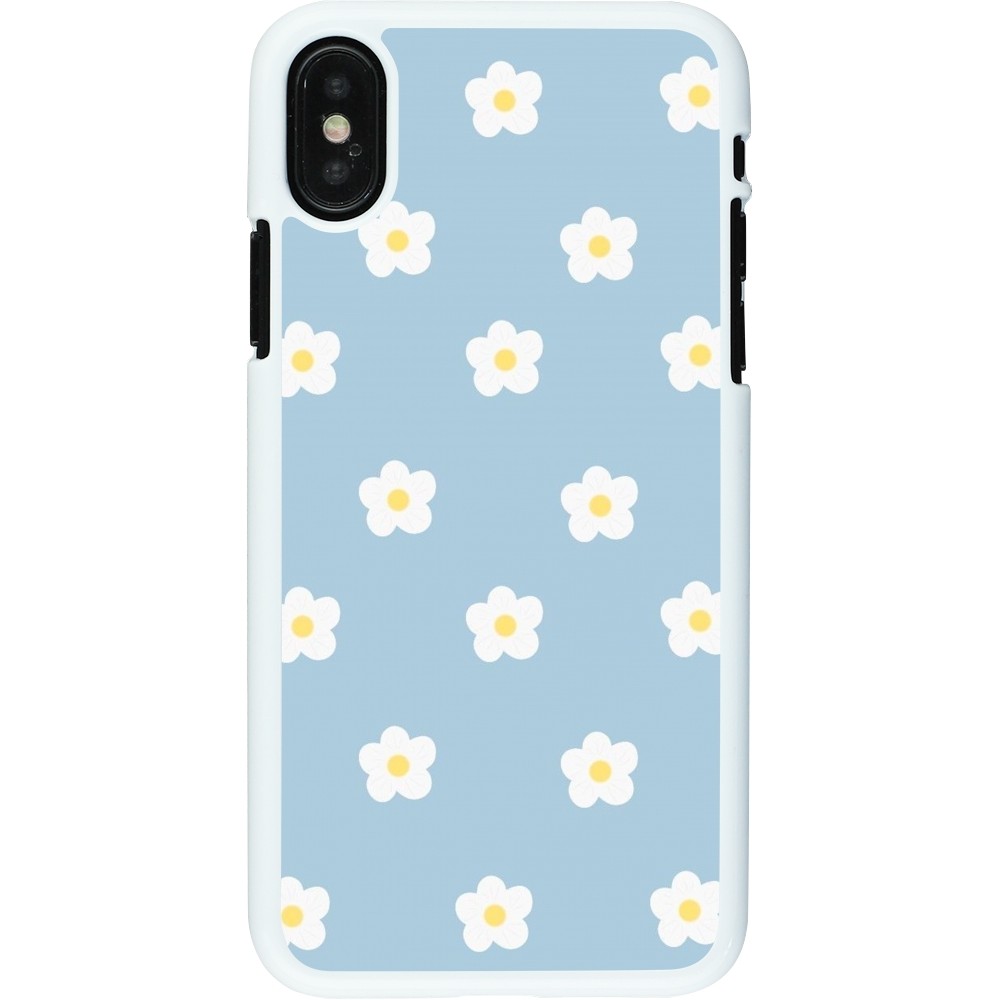 Coque iPhone X / Xs - Plastique blanc Easter 2024 daisy flower