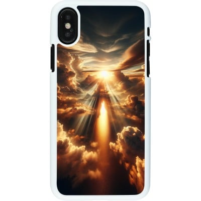 Coque iPhone X / Xs - Plastique blanc Lueur Céleste Zenith