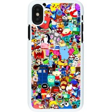 Coque iPhone X / Xs - Plastique blanc Mixed cartoons