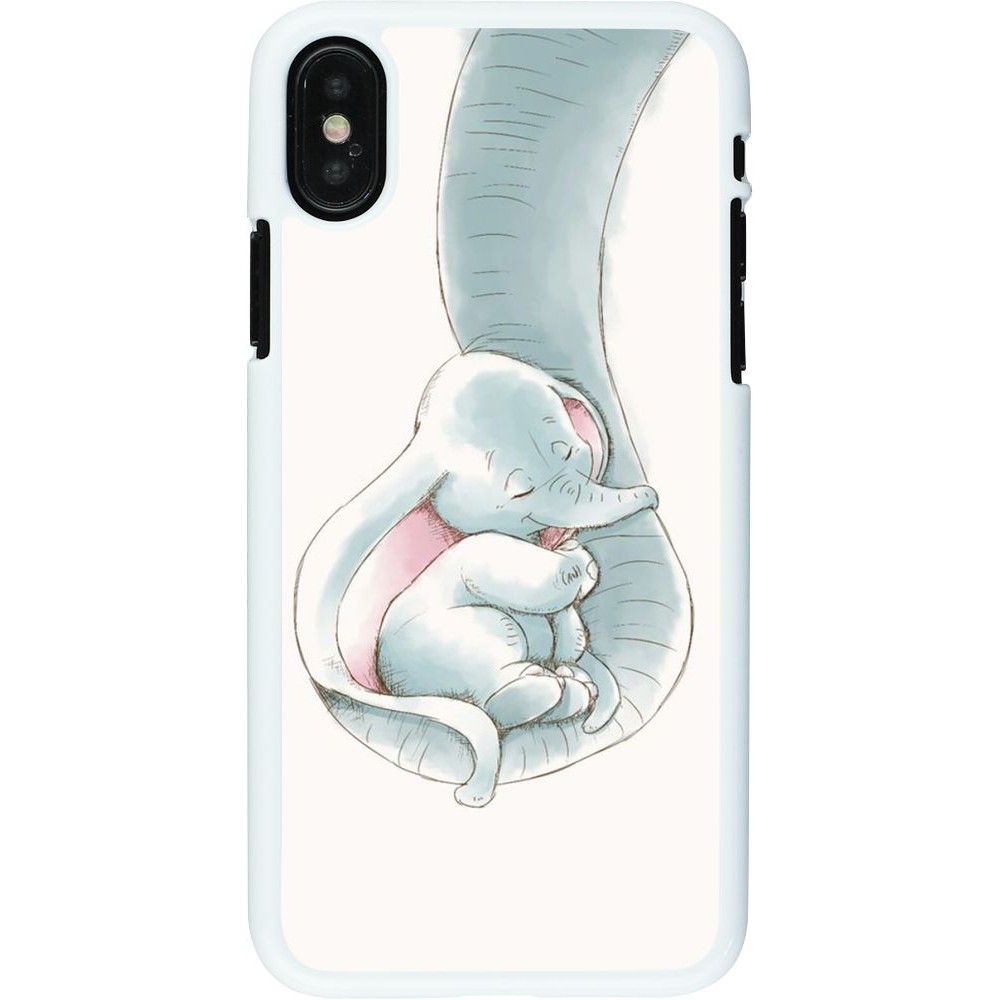 Coque iPhone X / Xs - Plastique blanc Mom 1903