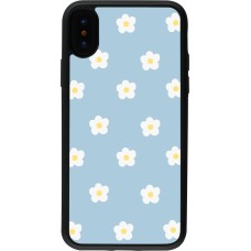 Coque iPhone X / Xs - Silicone rigide noir Easter 2024 daisy flower