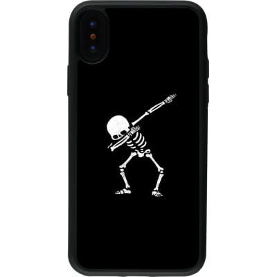 Coque iPhone X / Xs - Silicone rigide noir Halloween 19 09