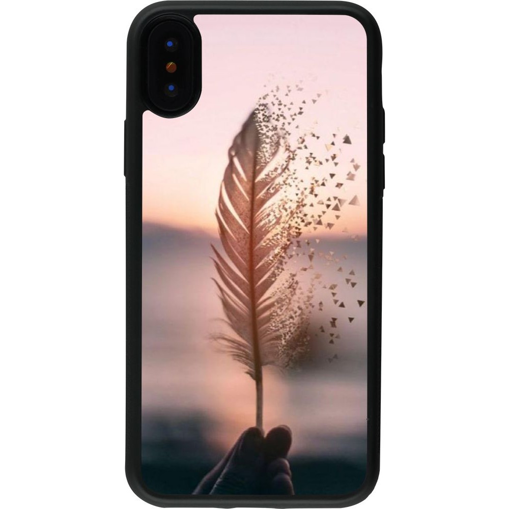 Coque iPhone X / Xs - Silicone rigide noir Hello September 11 19