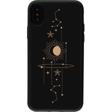 Coque iPhone X / Xs - Silicone rigide noir Spring 23 astro