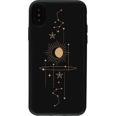 Coque iPhone X / Xs - Silicone rigide noir Spring 23 astro