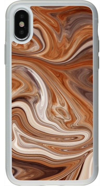 Coque iPhone X / Xs - Silicone rigide transparent Autumn 2024 marbe