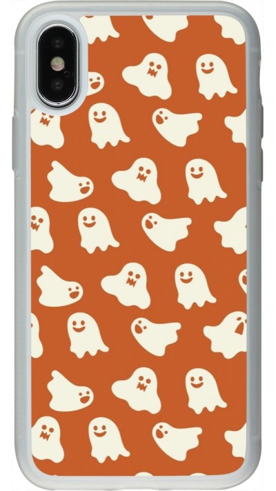 Coque iPhone X / Xs - Silicone rigide transparent Autumn 2024 mini ghosts