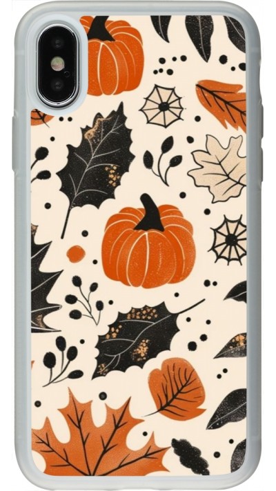 Coque iPhone X / Xs - Silicone rigide transparent Autumn 2024 nature