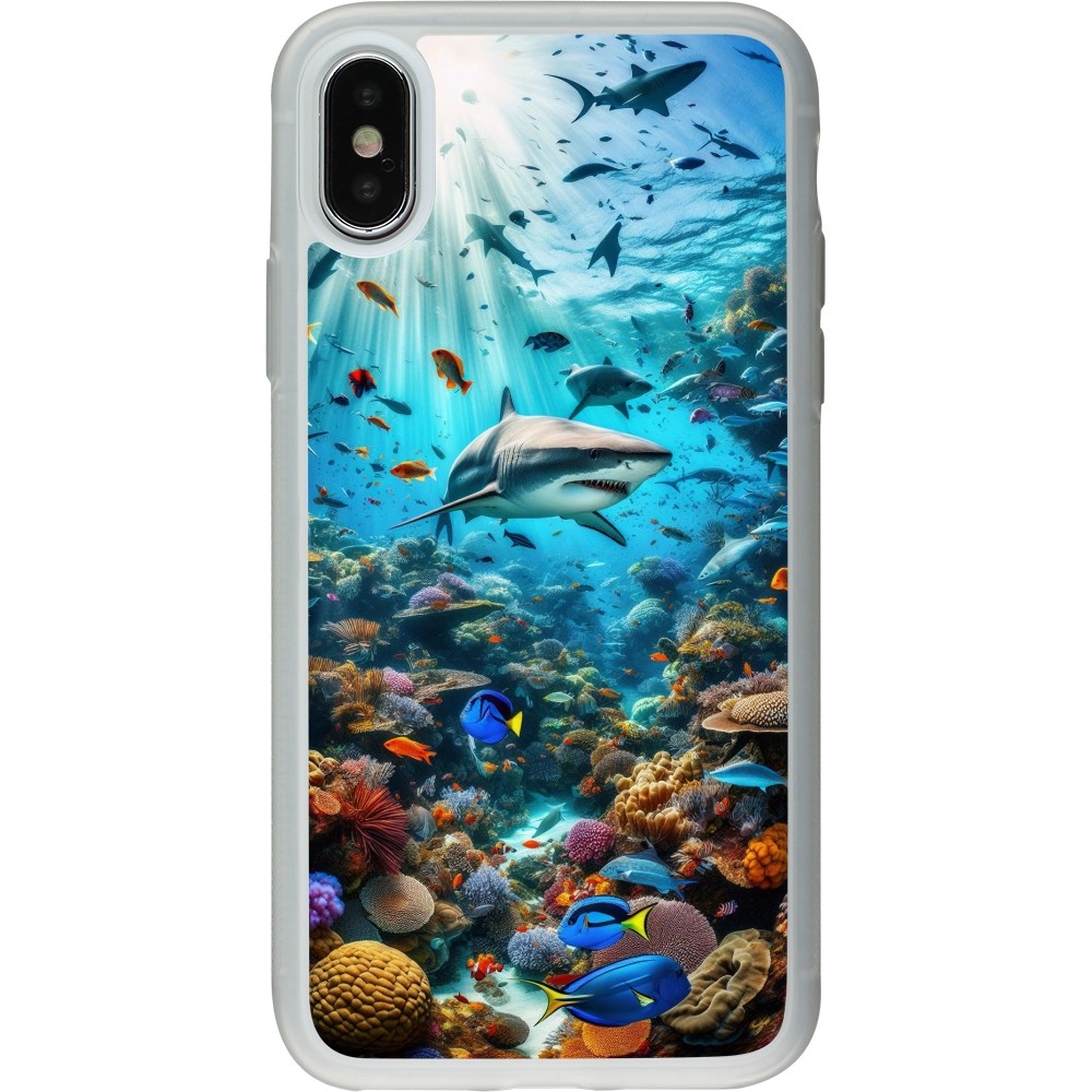 Coque iPhone X / Xs - Silicone rigide transparent Bora Bora Mer et Merveilles