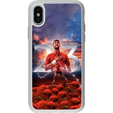 Coque iPhone X / Xs - Silicone rigide transparent Djokovic 23 Grand Slam