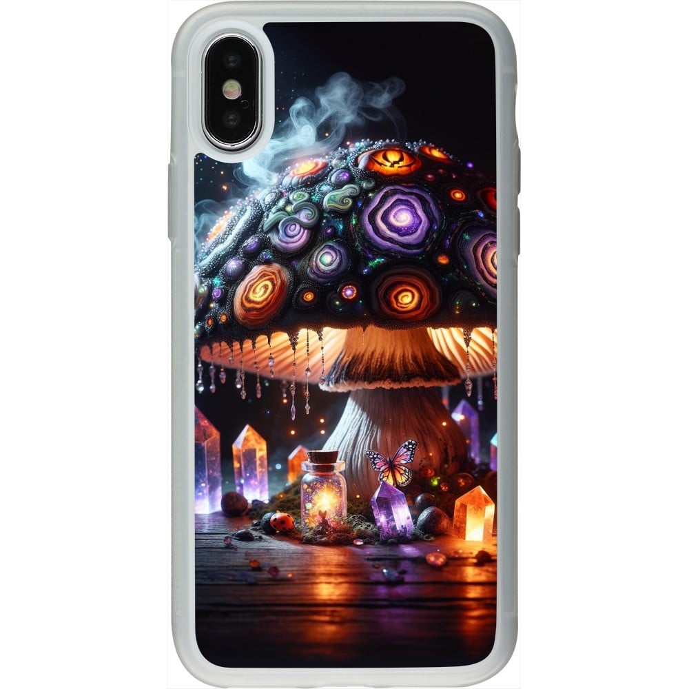 Coque iPhone X / Xs - Silicone rigide transparent Halloween Potion Magic