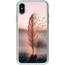 Coque iPhone X / Xs - Silicone rigide transparent Hello September 11 19