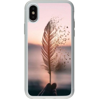 Coque iPhone X / Xs - Silicone rigide transparent Hello September 11 19