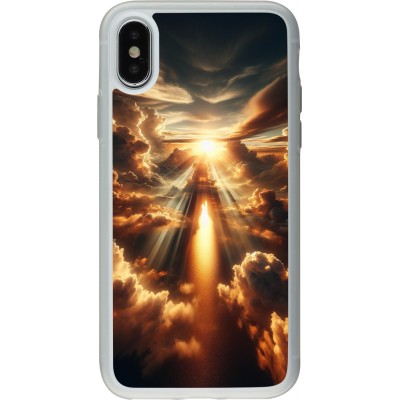 Coque iPhone X / Xs - Silicone rigide transparent Lueur Céleste Zenith