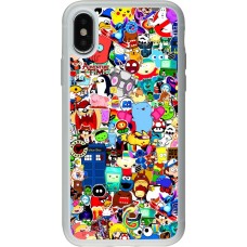 Coque iPhone X / Xs - Silicone rigide transparent Mixed cartoons