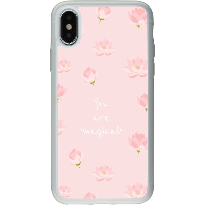 Coque iPhone X / Xs - Silicone rigide transparent Mom 2023 your are magical