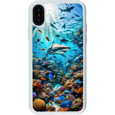 Coque iPhone X / Xs - Silicone rigide blanc Bora Bora Mer et Merveilles