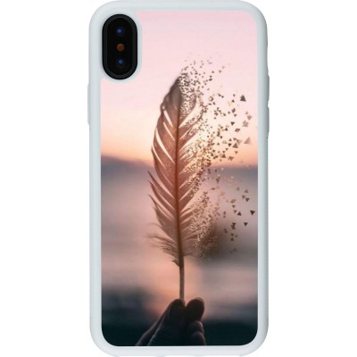 Coque iPhone X / Xs - Silicone rigide blanc Hello September 11 19