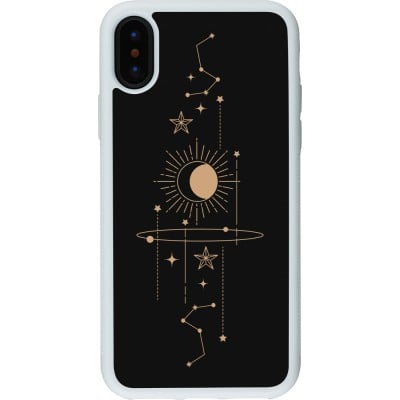 Coque iPhone X / Xs - Silicone rigide blanc Spring 23 astro