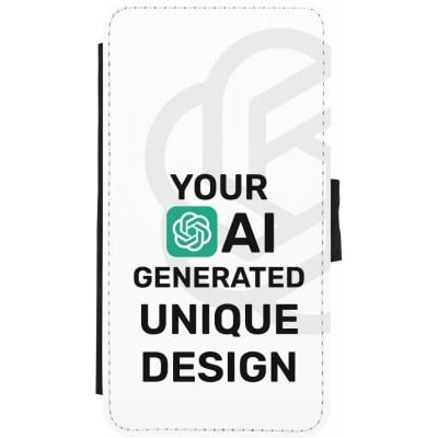 Coque iPhone X / Xs - Wallet noir 100% unique générée par intelligence artificielle (AI) avec vos idées