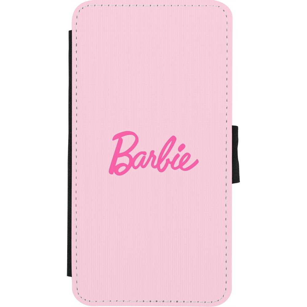 Coque iPhone X / Xs - Wallet noir Barbie Text