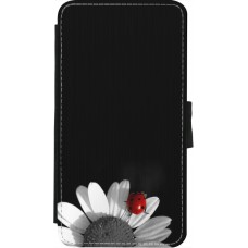 Coque iPhone X / Xs - Wallet noir Black and white Cox