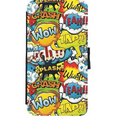 Coque iPhone X / Xs - Wallet noir Cartoons slogans