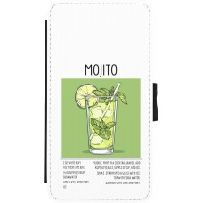 Coque iPhone X / Xs - Wallet noir Cocktail recette Mojito