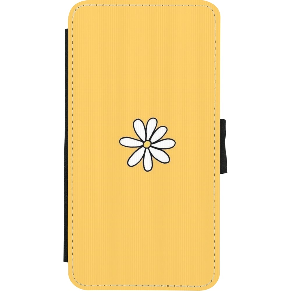 Coque iPhone X / Xs - Wallet noir Easter 2023 daisy