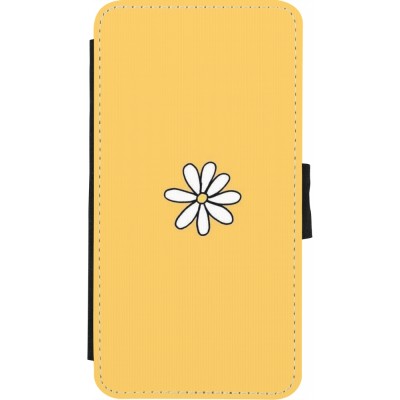 Coque iPhone X / Xs - Wallet noir Easter 2023 daisy