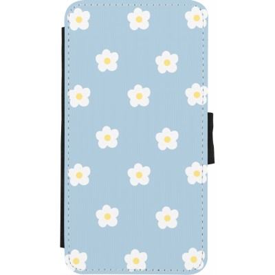 Coque iPhone X / Xs - Wallet noir Easter 2024 daisy flower