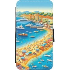 Coque iPhone X / Xs - Wallet noir French Riviera People